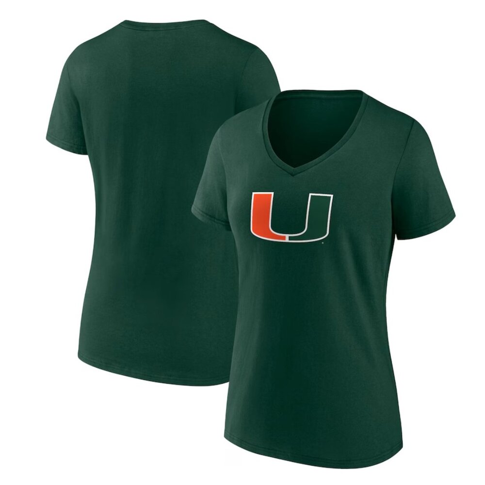 NWT Box Clothing Sz Large Miami Hurricanes Ladies Shirt